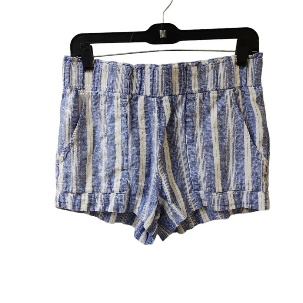 Indigo Rein Striped Shorts Size Large